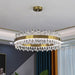 Modern Luxury Meets Light: Gold Halo Pendant Chandelier