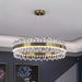 Modern Luxury Meets Light: Gold Halo Pendant Chandelier