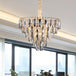 Faith Modern Crystal Chandelier - Smoke Grey Cone Pendant Light (Multiple Tiers) 5 / Gray