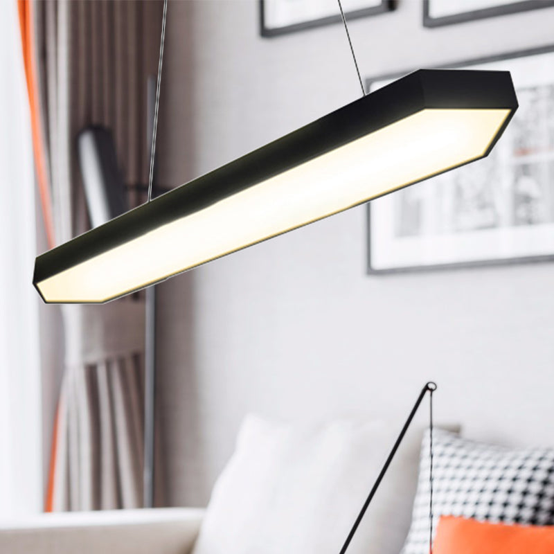 Karla Modern Linear Pendant: Customizable Led Light For Any Space