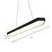 Karla Modern Linear Pendant: Customizable Led Light For Any Space