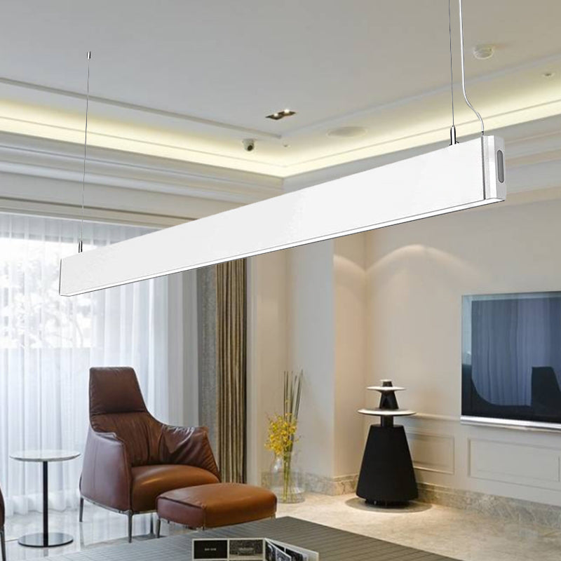 Bailey: Modern Linear Pendant Lamp For A Sleek Touch White / Lighting