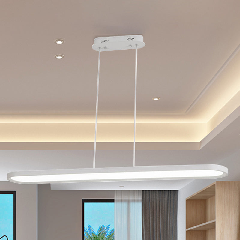 23.5’/35.5’/47’ Wide Oval Acrylic Ceiling Pendant Led Island Light Stepless Dimming