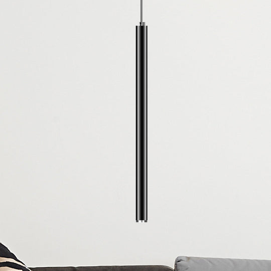 Ethan’s Modern Slim Pendant Lamp: A Touch Of Sophistication In Multiple Sizes Black / 39’ White