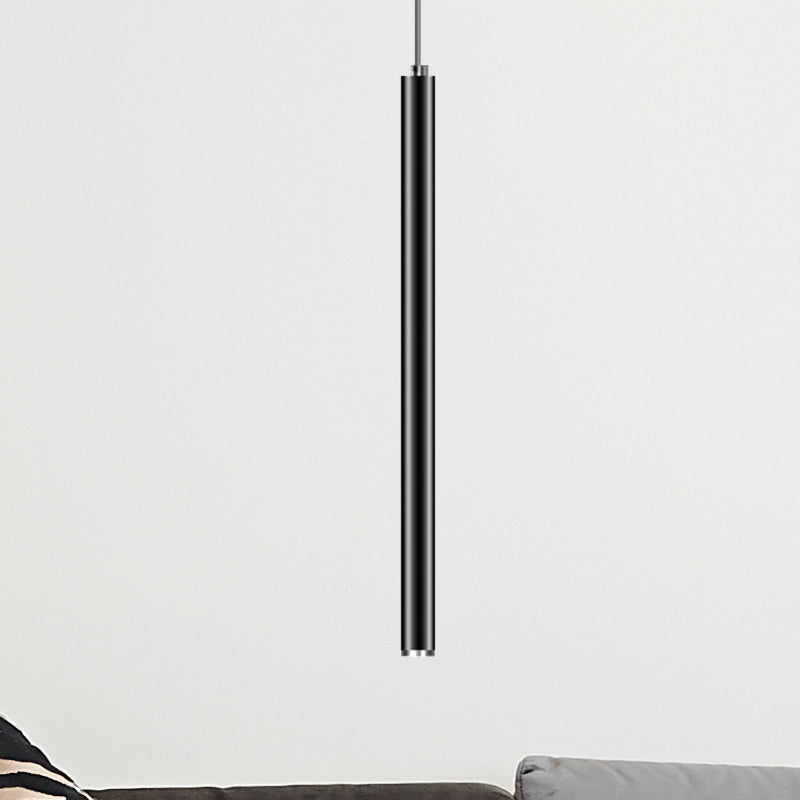 Ethan’s Modern Slim Pendant Lamp: A Touch Of Sophistication In Multiple Sizes Black / 39 White