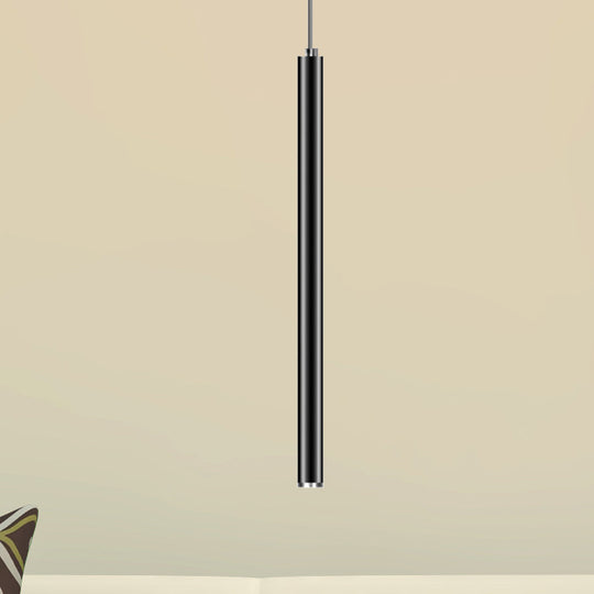 Ethan’s Modern Slim Pendant Lamp: A Touch Of Sophistication In Multiple Sizes Black / 39 Warm