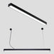 Sleek Acrylic Bar Led Pendant Light Black / 23.5’