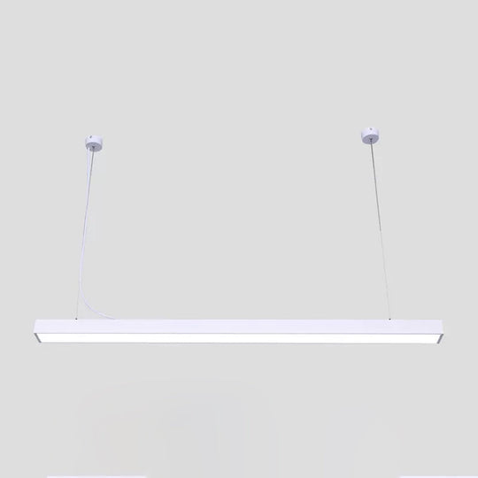 Sleek Acrylic Bar Led Pendant Light White / 23.5’