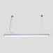 Sleek Acrylic Bar Led Pendant Light Silver / 23.5’