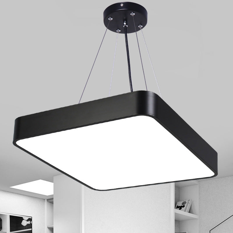 Oscar’s Modern Square Led Pendant Light: Efficient Illumination For Commercial Spaces Black / 15.5’