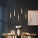 Modern Elegance Meets Brilliance: The Gold Led Waterdrop Pendant Light / Oval