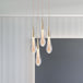 Modern Elegance Meets Brilliance: The Gold Led Waterdrop Pendant Light / Water Drop