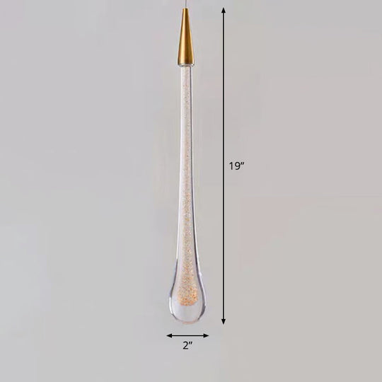 Modern Elegance Meets Brilliance: The Gold Led Waterdrop Pendant Light