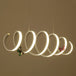 Logan Modern Spiral Pendant - White Led Light With Adjustable Brightness