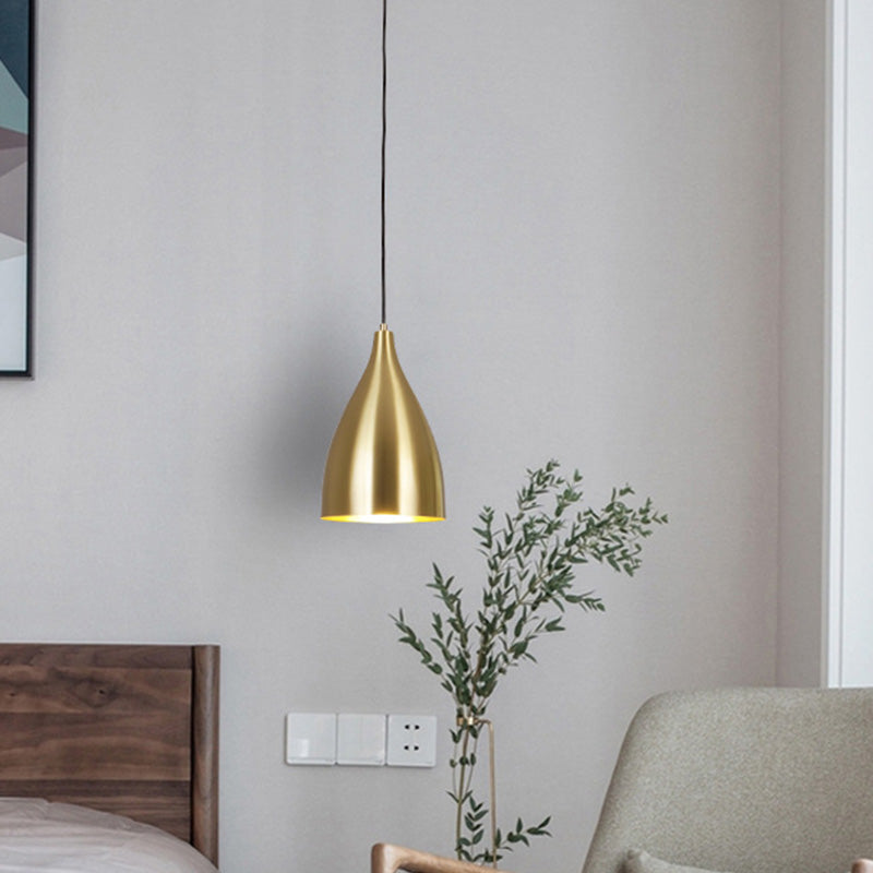 Brooklynn Elegance Meets Dazzling Illumination: The Gold Plated Metal Bullet Pendant Lamp