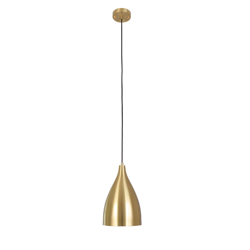 Brooklynn Elegance Meets Dazzling Illumination: The Gold Plated Metal Bullet Pendant Lamp