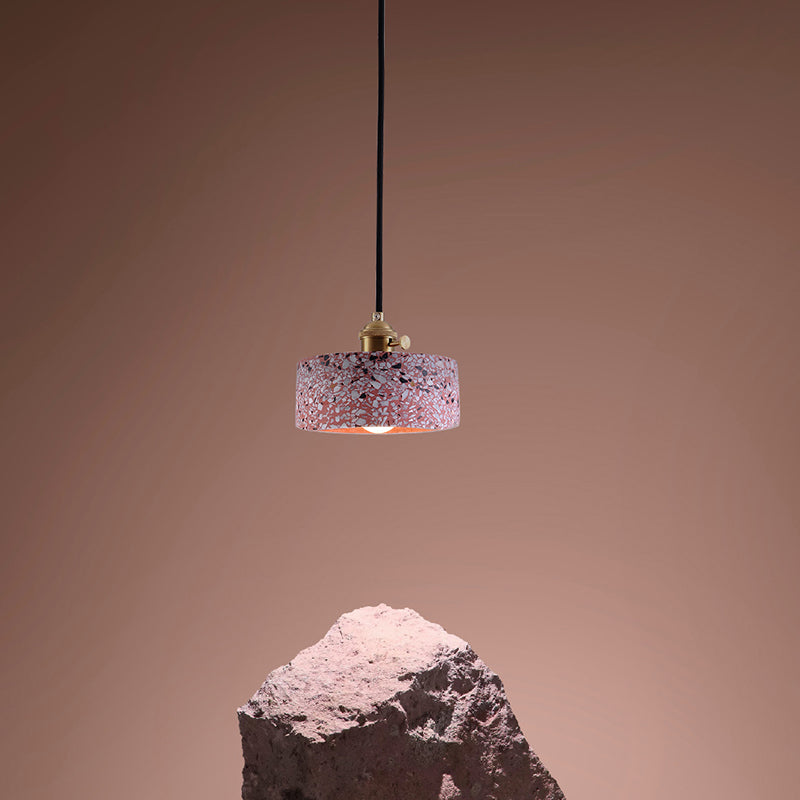 Daniela Modern Terrazzo Pendant - Adjustable Hanging Light With Rotary Switch