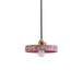 Daniela Modern Terrazzo Pendant - Adjustable Hanging Light With Rotary Switch Pink / 8’