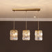 Modern Elegance Meets Warmth: Gold Crystal Pendant Light