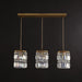 Modern Elegance Meets Warmth: Gold Crystal Pendant Light