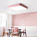 Brighten Your Space With Fun And Color: The Macaron Rectangular Flush Mount Ceiling Light