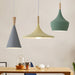 Macaron Style Geometric Pendant Light - Modern Metal Hanging Fixture For Dining Room Pendant Light