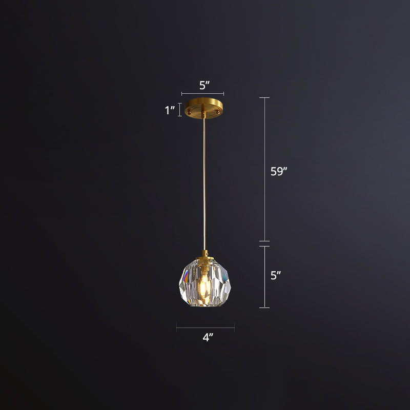 Sophia’s Stunning Crystal Gold Pendant Lamp - Illuminate With Elegance Lights