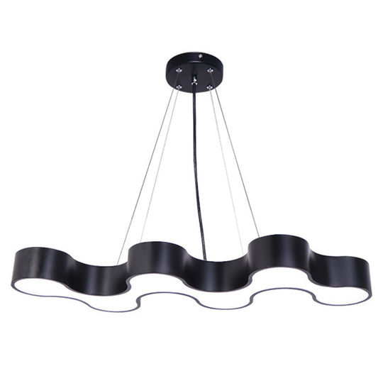 Blake - Modern Led Pendant Light With Irregular Shade (Black Or White) Lighting