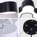 Blake - Modern Led Pendant Light With Irregular Shade (Black Or White) Lighting