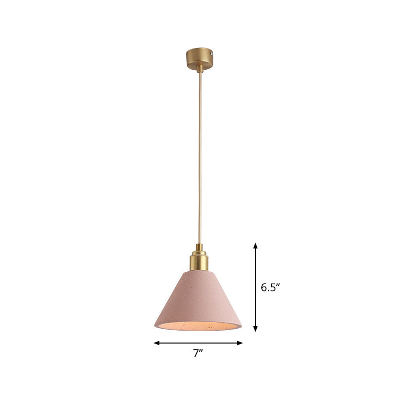 Modern Minimalism Meets Warmth: Concrete Pendant Lamp