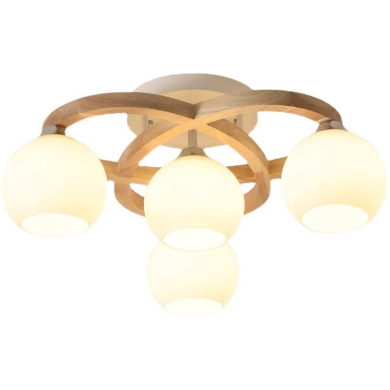 Ethan’s Modern Semi - Flush Chandelier: Warm Lighting And Rustic Charm For Your Bedroom