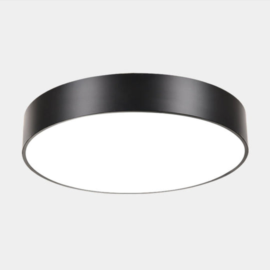 Catalina Minimalism Meets Efficiency: Led Ceiling Mount Light Black / Small Round