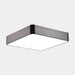 Catalina Minimalism Meets Efficiency: Led Ceiling Mount Light Black / Small Square