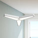 Addison Modern Y - Shaped Led Ceiling Lamp: Illuminate Your Space In Style Pendant Lighting