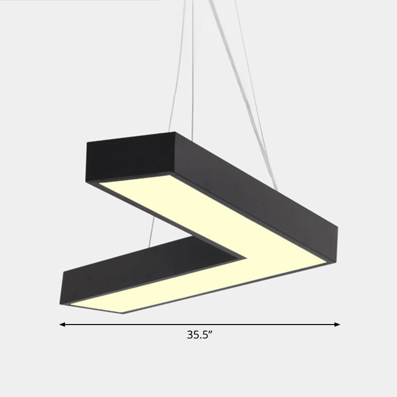 Alexandra Modern V - Shape Ceiling Light - Led Flush Mount In Black Or White Pendant Lighting