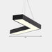 Alexandra Modern V - Shape Ceiling Light - Led Flush Mount In Black Or White Pendant Lighting