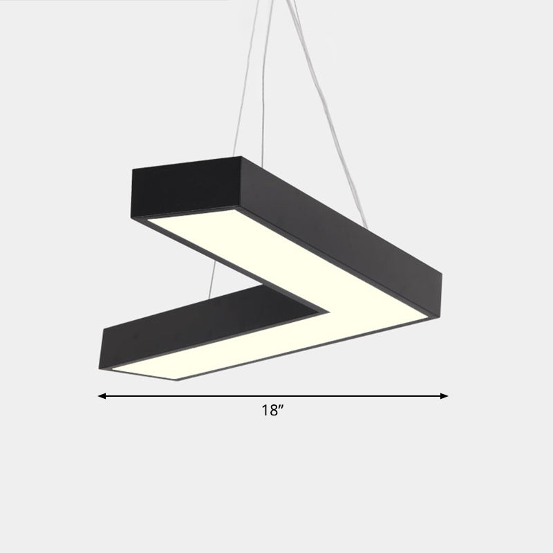 Alexandra Modern V - Shape Ceiling Light - Led Flush Mount In Black Or White Pendant Lighting