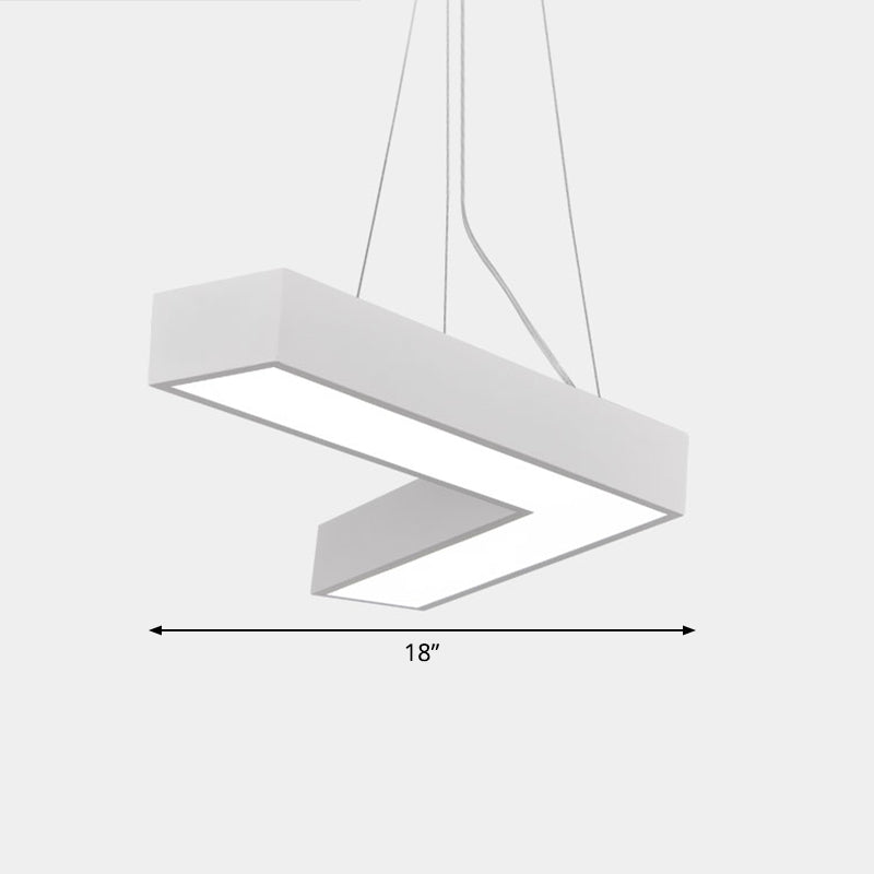 Alexandra Modern V - Shape Ceiling Light - Led Flush Mount In Black Or White Pendant Lighting