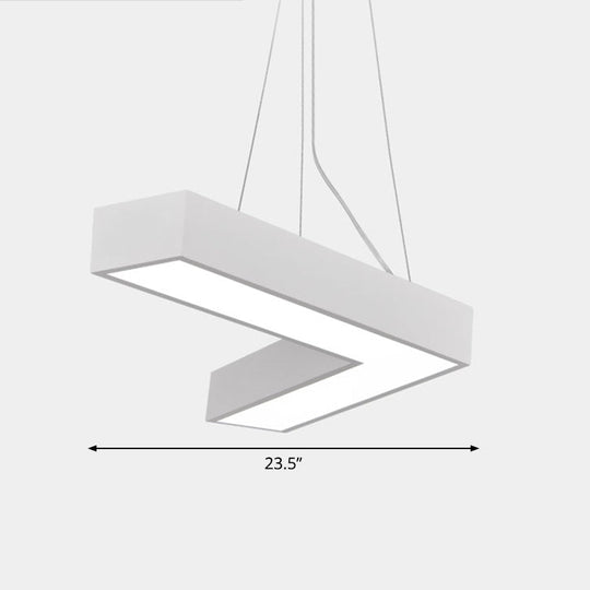 Alexandra Modern V - Shape Ceiling Light - Led Flush Mount In Black Or White Pendant Lighting