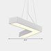 Alexandra Modern V - Shape Ceiling Light - Led Flush Mount In Black Or White Pendant Lighting