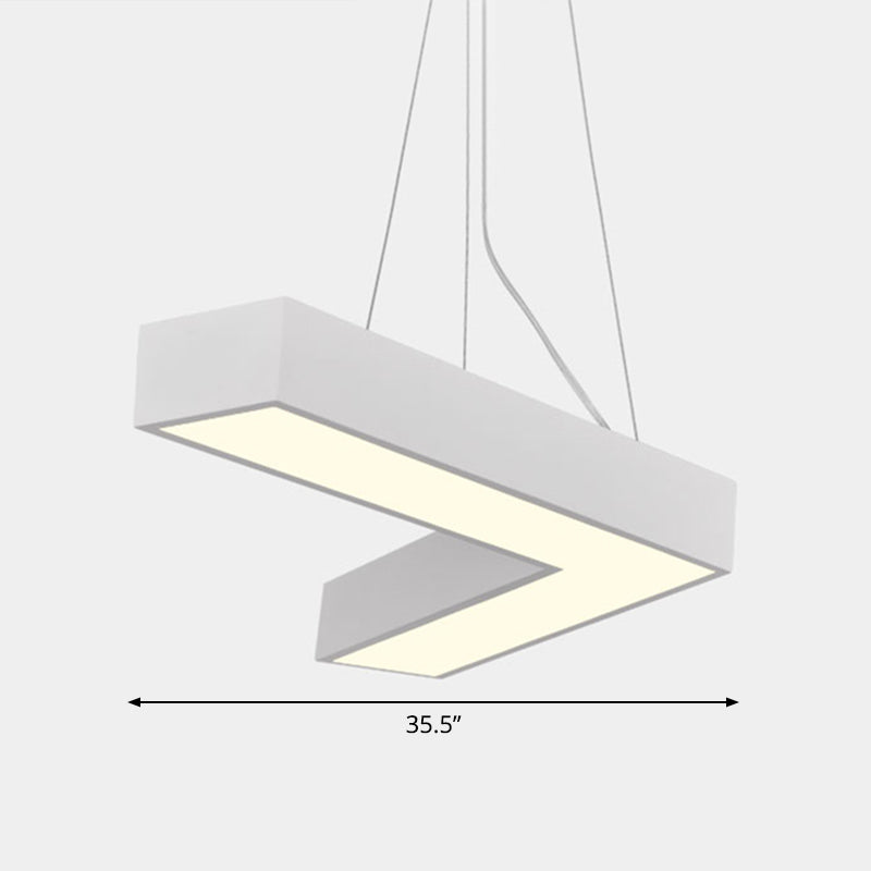 Alexandra Modern V - Shape Ceiling Light - Led Flush Mount In Black Or White Pendant Lighting