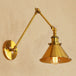 Quinn Industrial Wall Sconce: Focused Light & Vintage Charm (Black Gold) Gold