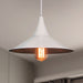 Isabella - Modern Conic Pendant Light (Black Or White) White