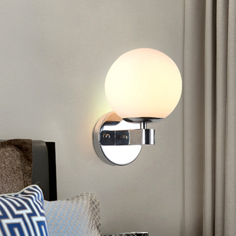 Illuminate Your Space With Timeless Style: The Industrial Wall Sconce Opal Glass Chrome