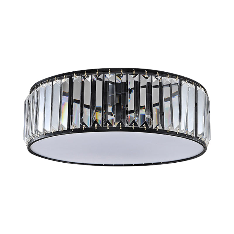 Elizabeth Crystal Drum Fixture - Modern Elegance For Bedrooms Ceiling Light