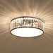 Elizabeth Crystal Drum Fixture - Modern Elegance For Bedrooms 3 / Bronze Ceiling Light