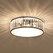 Elizabeth Crystal Drum Fixture - Modern Elegance For Bedrooms Ceiling Light