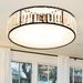 Elizabeth Crystal Drum Fixture - Modern Elegance For Bedrooms Ceiling Light