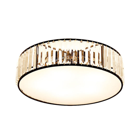 Elizabeth Crystal Drum Fixture - Modern Elegance For Bedrooms Ceiling Light