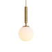 Brynn Modern White Glass Globe Pendant: Illuminate Your Space With Timeless Elegance Gold / 6’